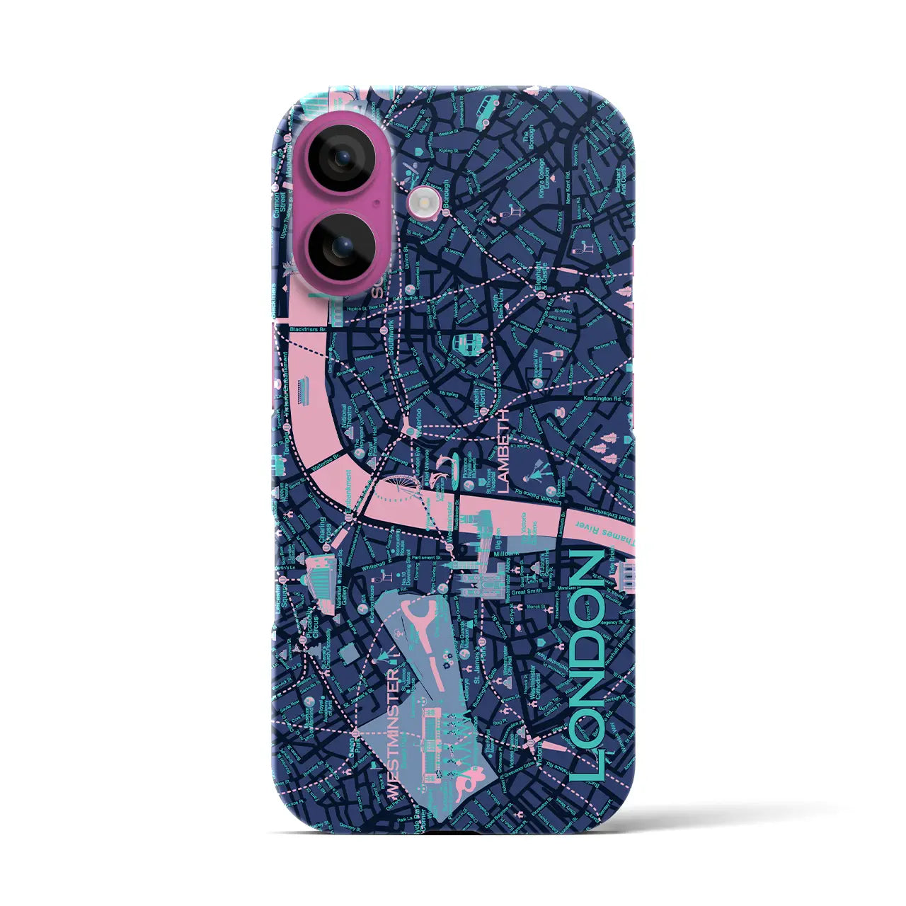 【ロンドン】イラストマップiPhoneケース(バックカバータイプ)