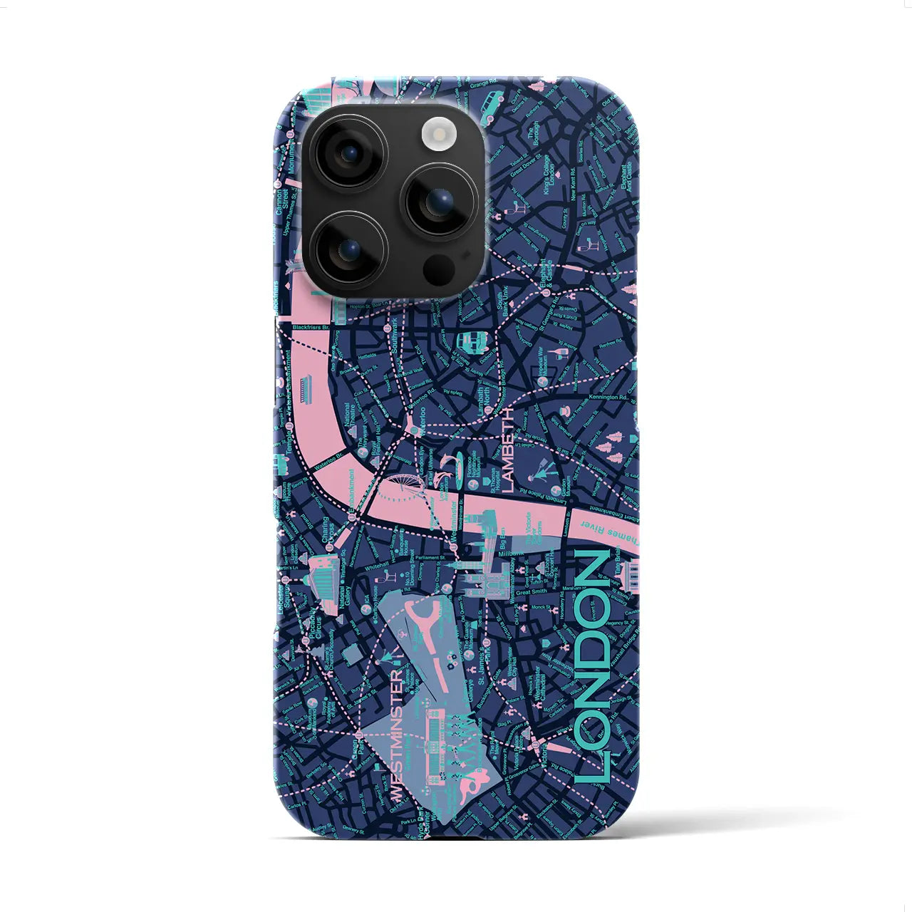【ロンドン】イラストマップiPhoneケース(バックカバータイプ)