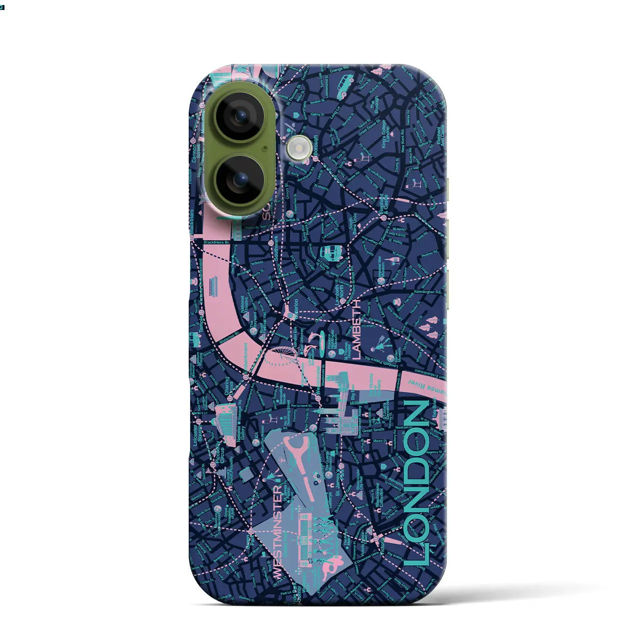 【ロンドン】イラストマップiPhoneケース(バックカバータイプ)