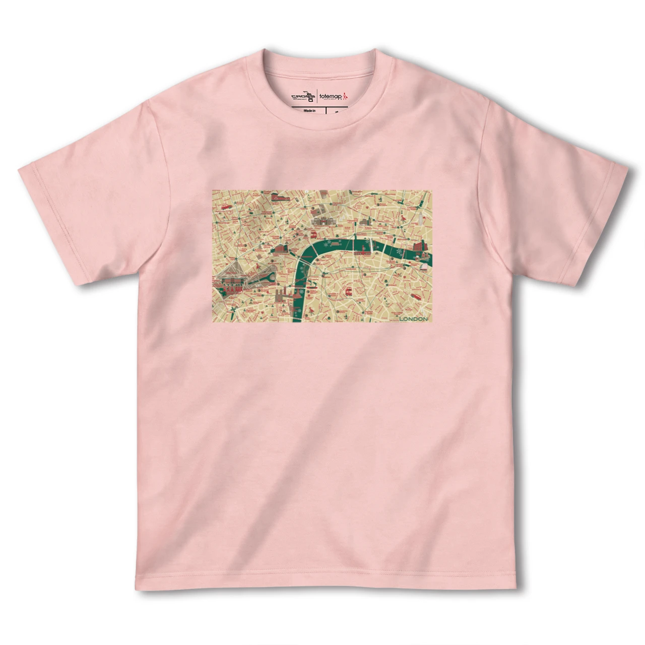 【ロンドン(イギリス)】イラストマップTシャツ