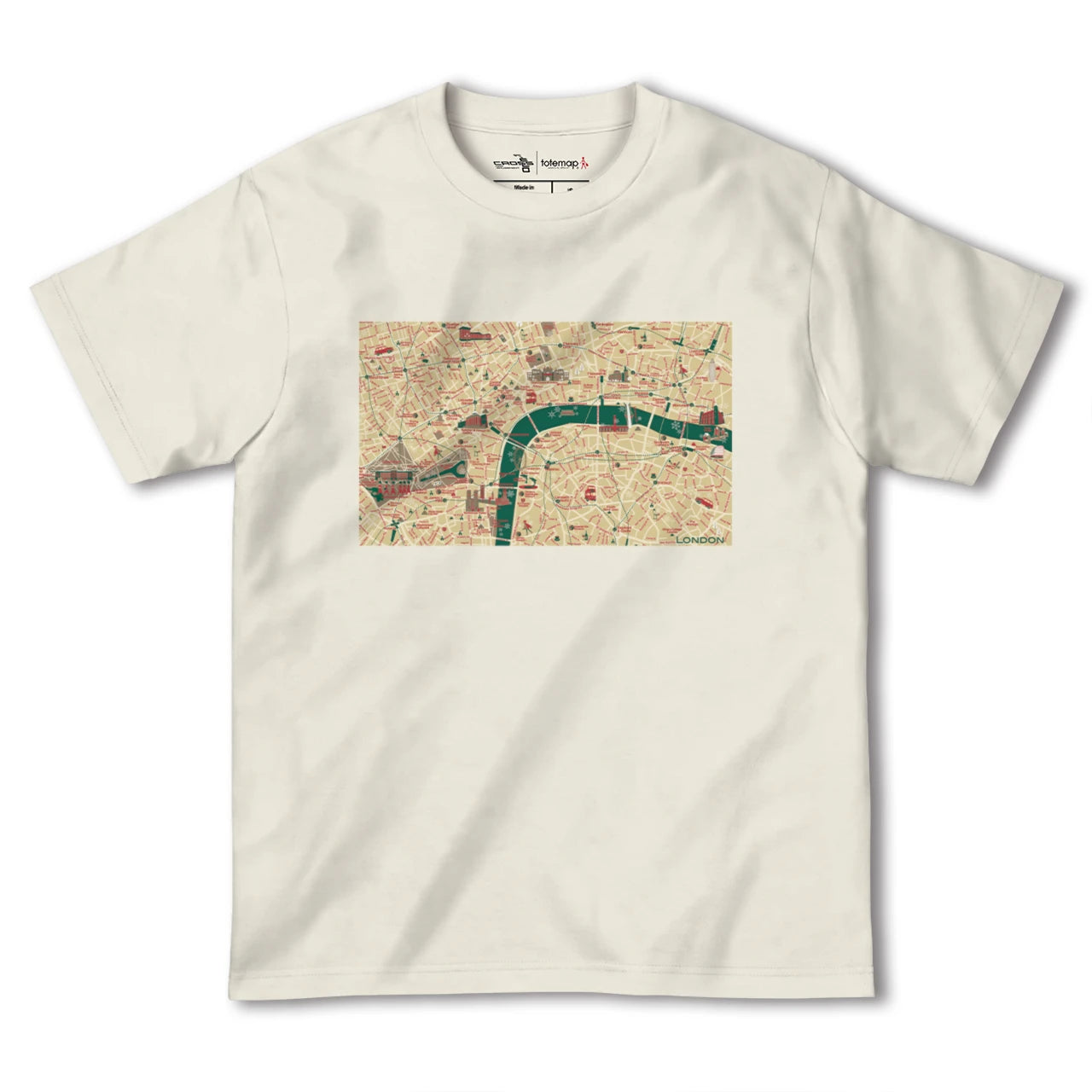 【ロンドン(イギリス)】イラストマップTシャツ