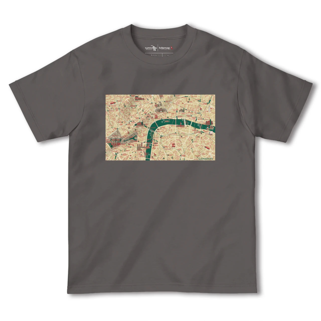 【ロンドン(イギリス)】イラストマップTシャツ