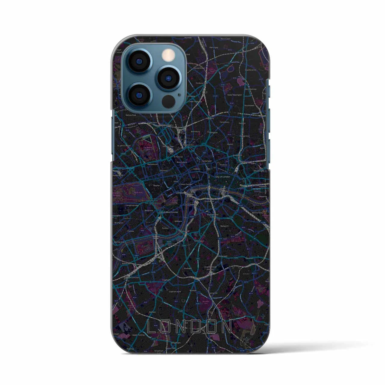 【ロンドン(イギリス)】地図柄iPhoneケース(バックカバータイプ)