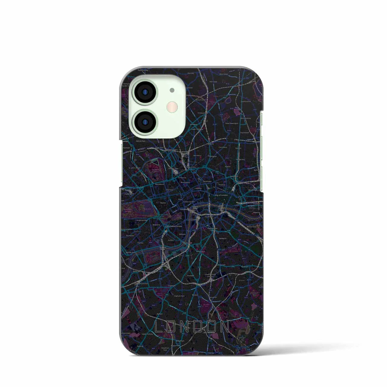 【ロンドン(イギリス)】地図柄iPhoneケース(バックカバータイプ)