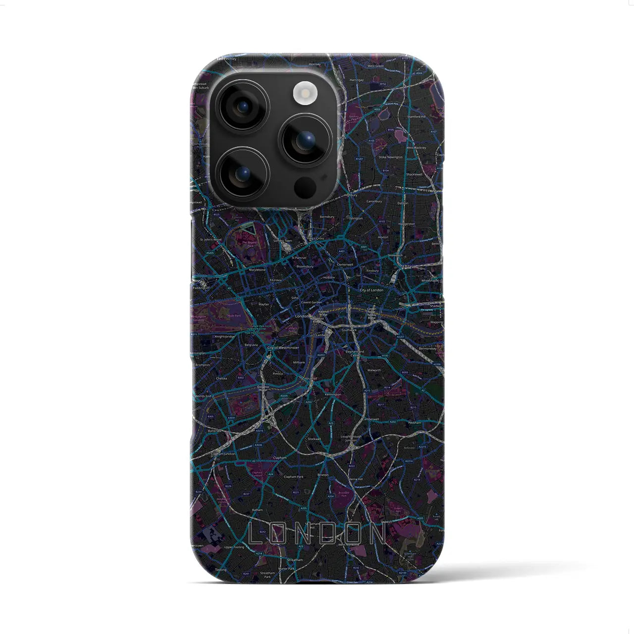 【ロンドン(イギリス)】地図柄iPhoneケース(バックカバータイプ)