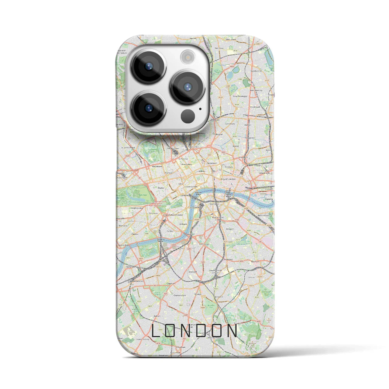 【ロンドン(イギリス)】地図柄iPhoneケース(バックカバータイプ)