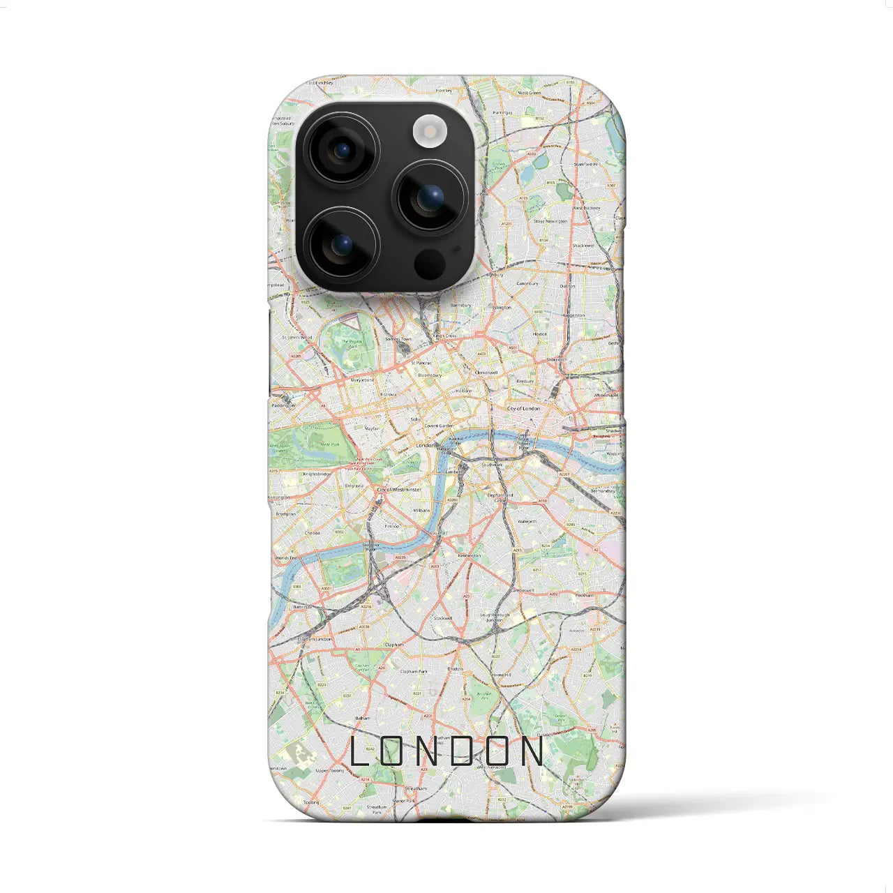 【ロンドン(イギリス)】地図柄iPhoneケース(バックカバータイプ)