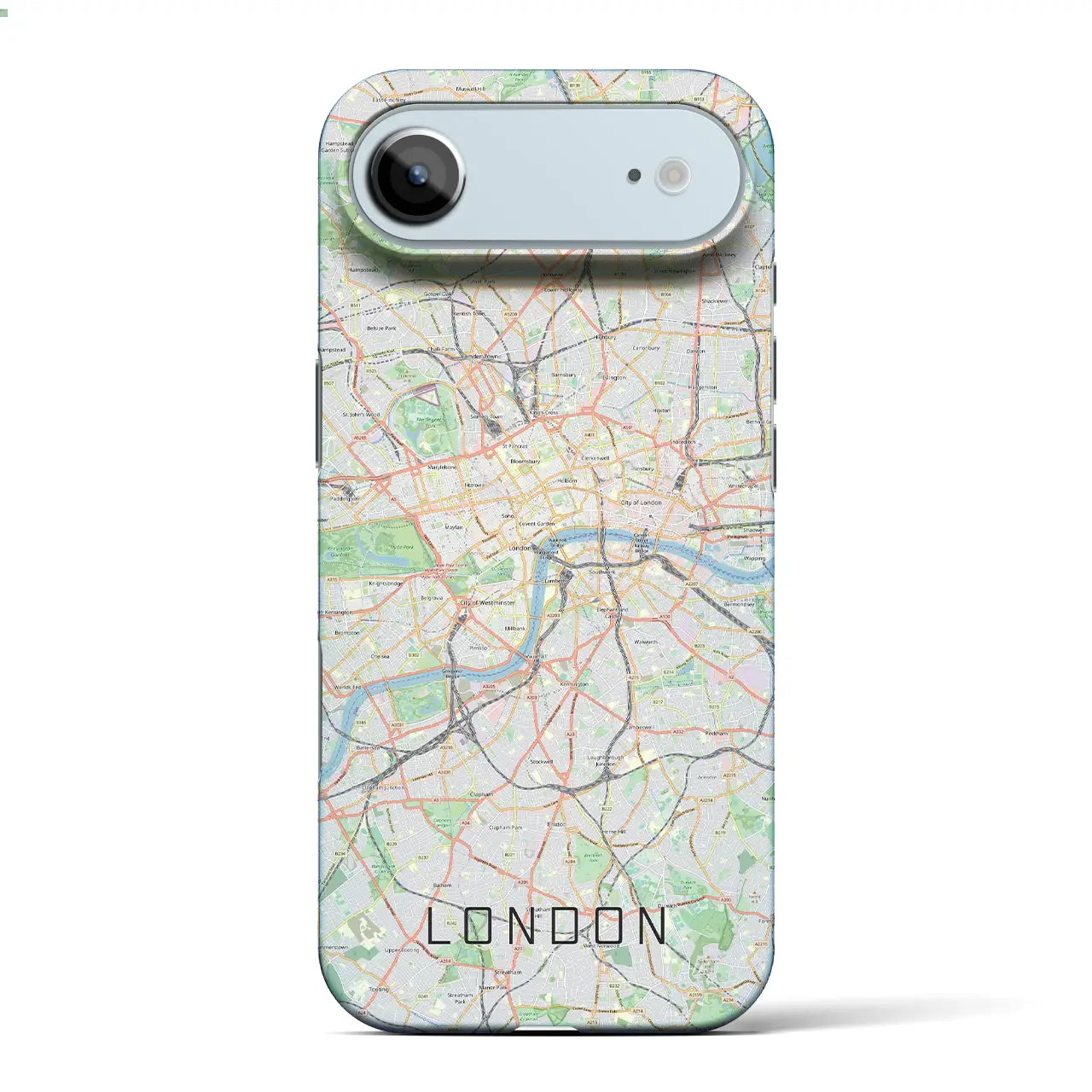 【ロンドン(イギリス)】地図柄iPhoneケース(バックカバータイプ)