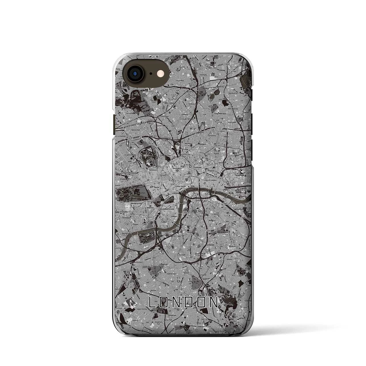 【ロンドン(イギリス)】地図柄iPhoneケース(クリアタイプ)