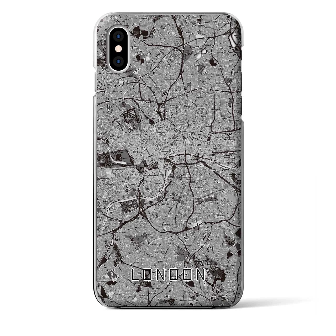 【ロンドン(イギリス)】地図柄iPhoneケース(クリアタイプ)