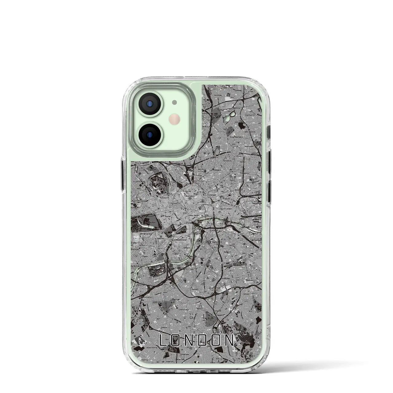 【ロンドン(イギリス)】地図柄iPhoneケース(MagSafeタイプ)