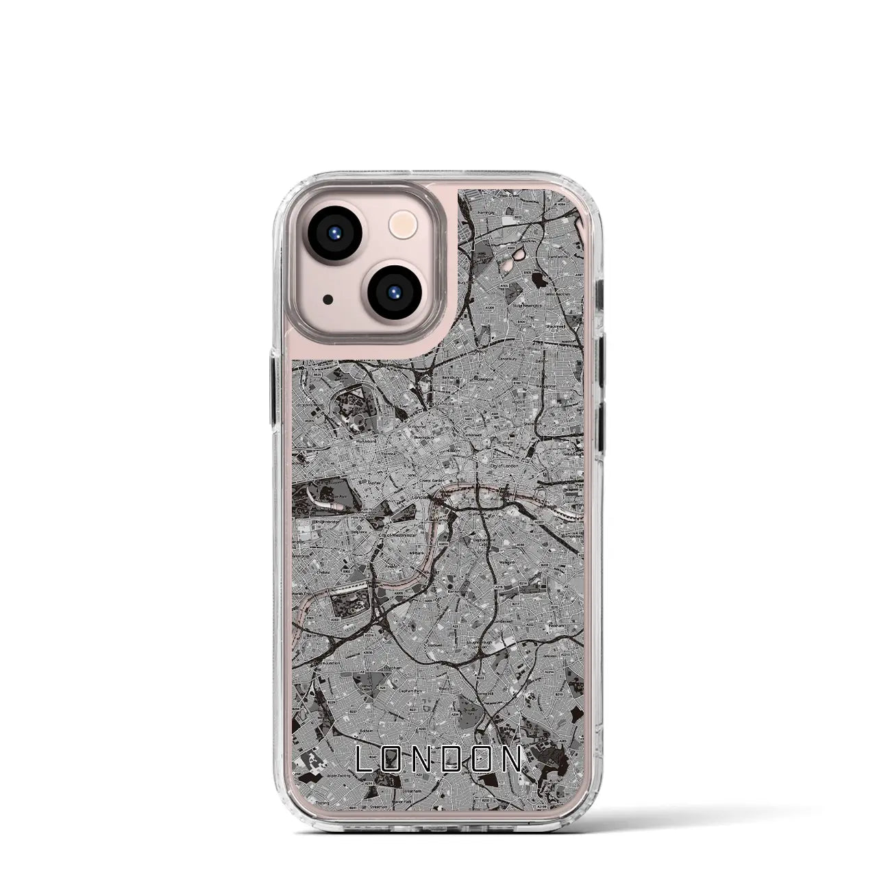 【ロンドン(イギリス)】地図柄iPhoneケース(MagSafeタイプ)