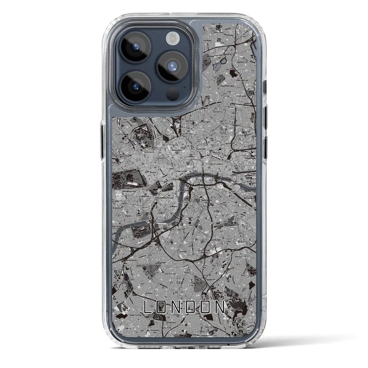 【ロンドン(イギリス)】地図柄iPhoneケース(MagSafeタイプ)