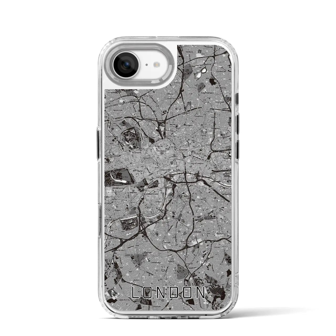 【ロンドン(イギリス)】地図柄iPhoneケース(MagSafeタイプ)