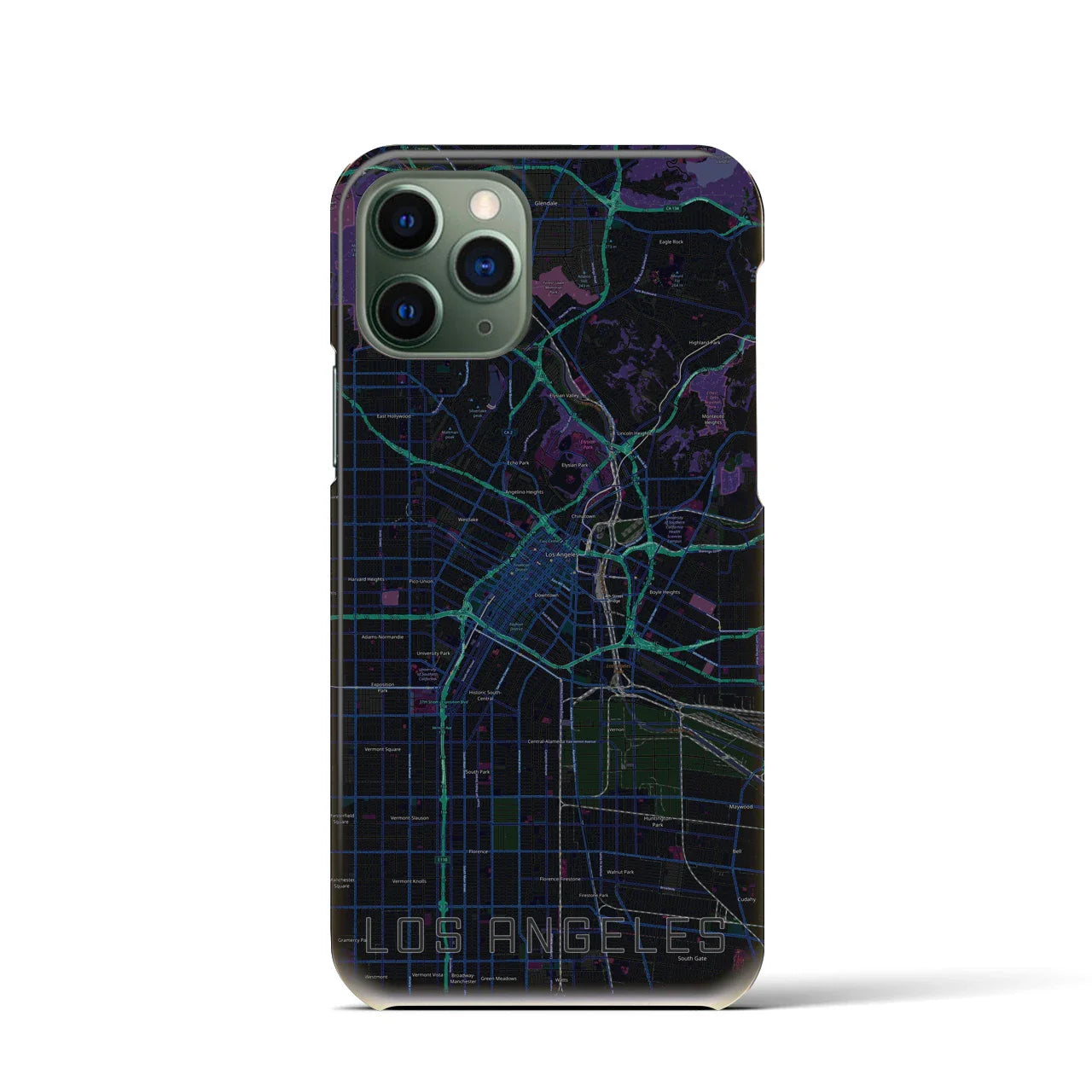 【ロサンゼルス(アメリカ)】地図柄iPhoneケース(バックカバータイプ)