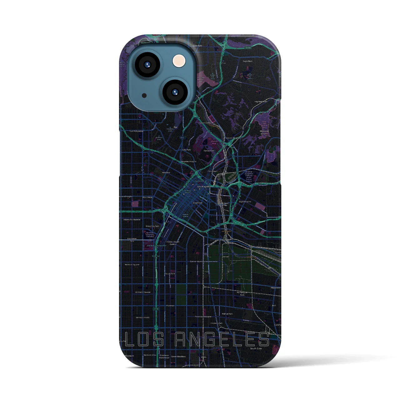 【ロサンゼルス(アメリカ)】地図柄iPhoneケース(バックカバータイプ)