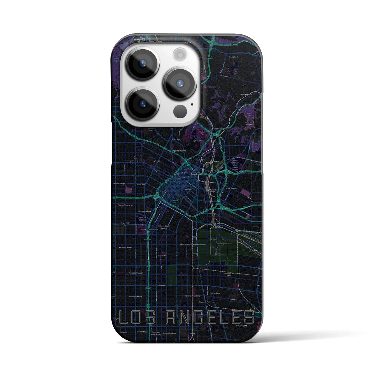 【ロサンゼルス(アメリカ)】地図柄iPhoneケース(バックカバータイプ)