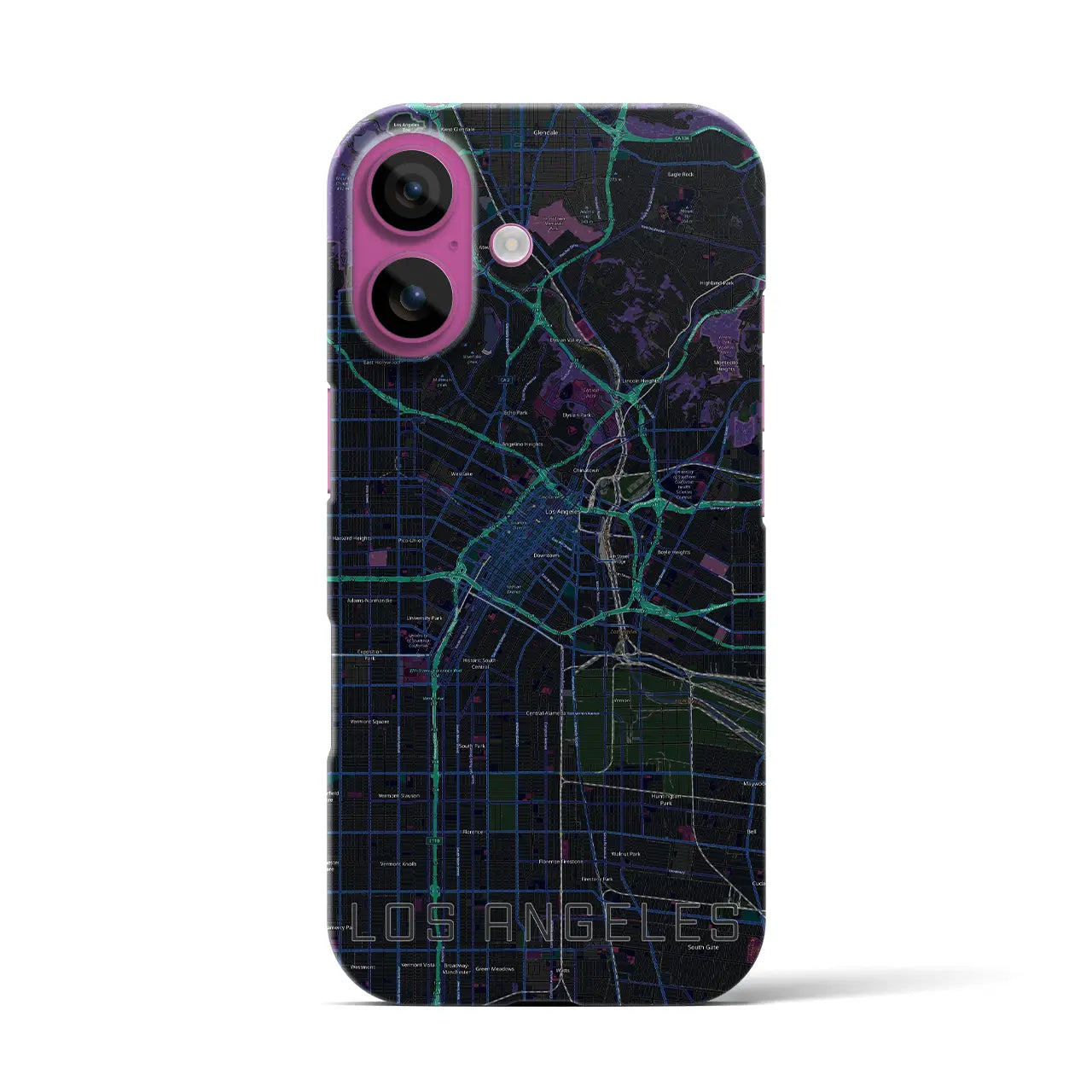 【ロサンゼルス(アメリカ)】地図柄iPhoneケース(バックカバータイプ)
