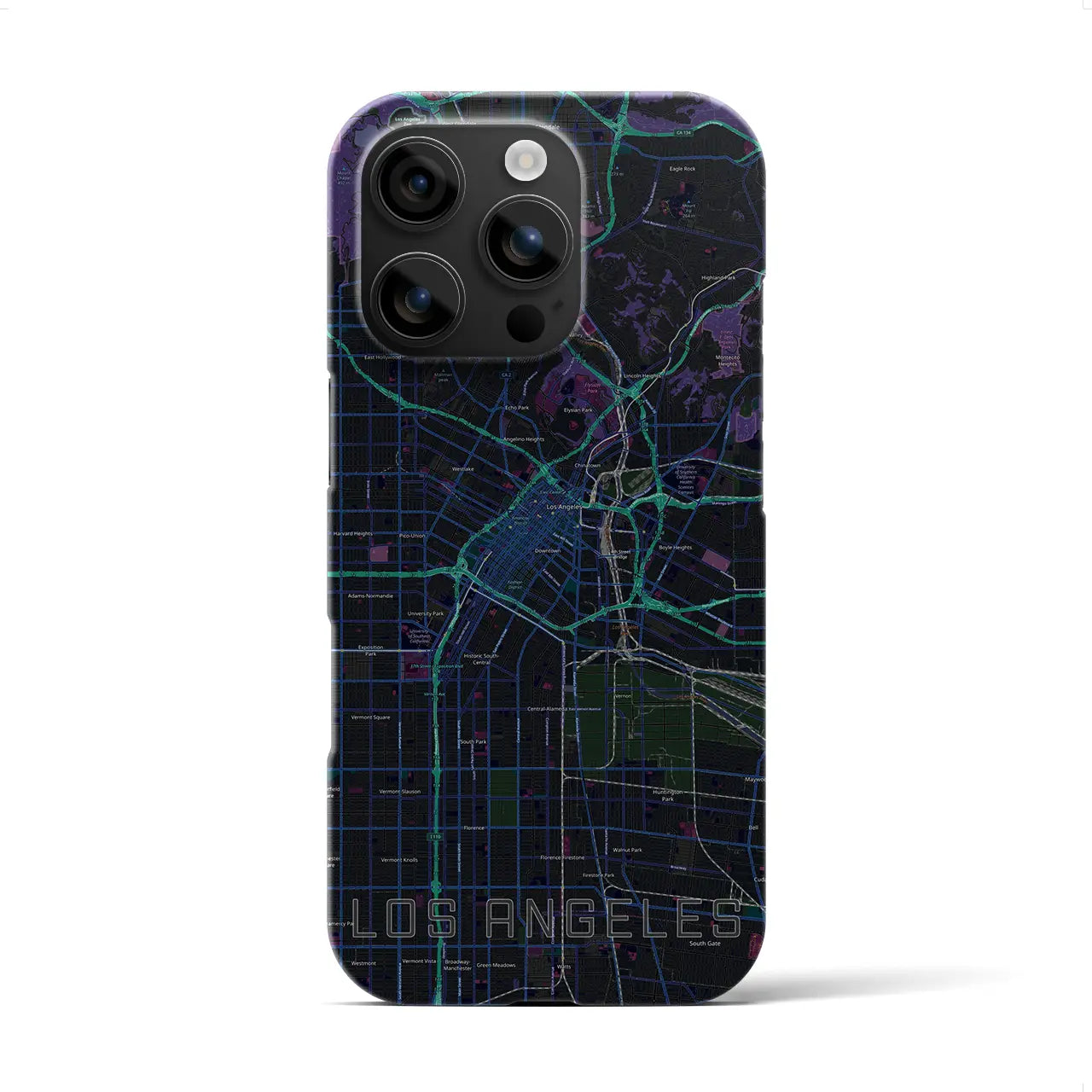 【ロサンゼルス(アメリカ)】地図柄iPhoneケース(バックカバータイプ)