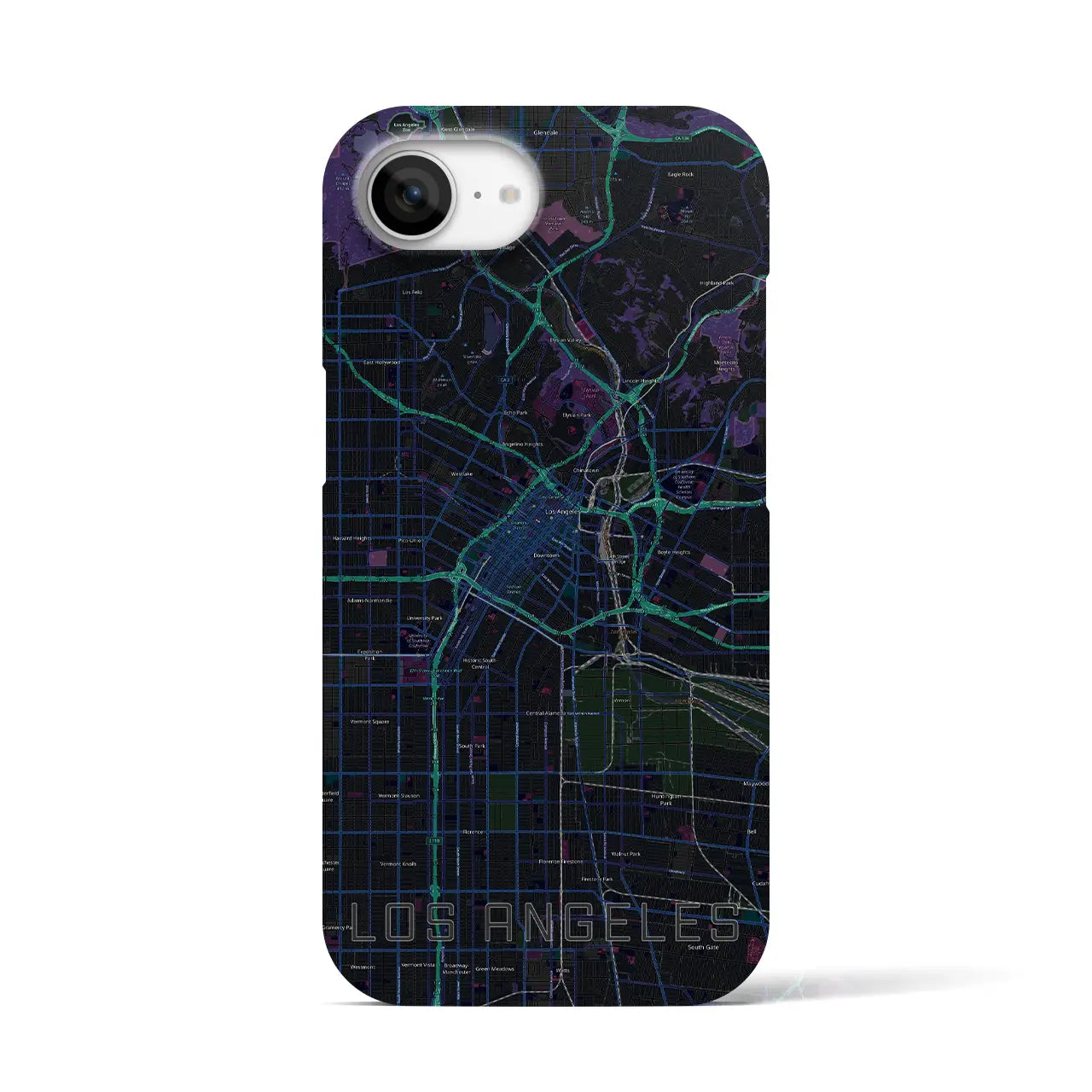 【ロサンゼルス(アメリカ)】地図柄iPhoneケース(バックカバータイプ)