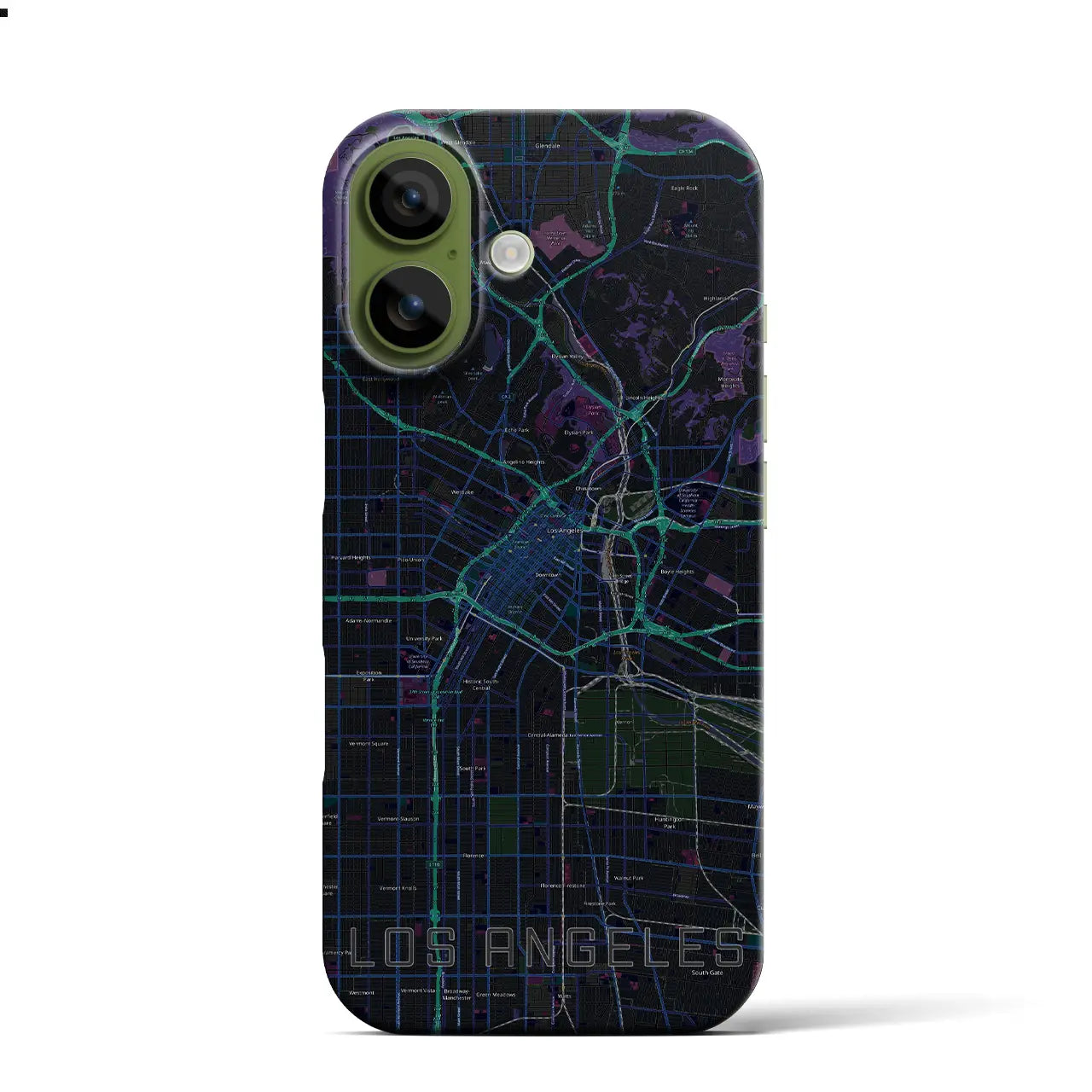 【ロサンゼルス(アメリカ)】地図柄iPhoneケース(バックカバータイプ)