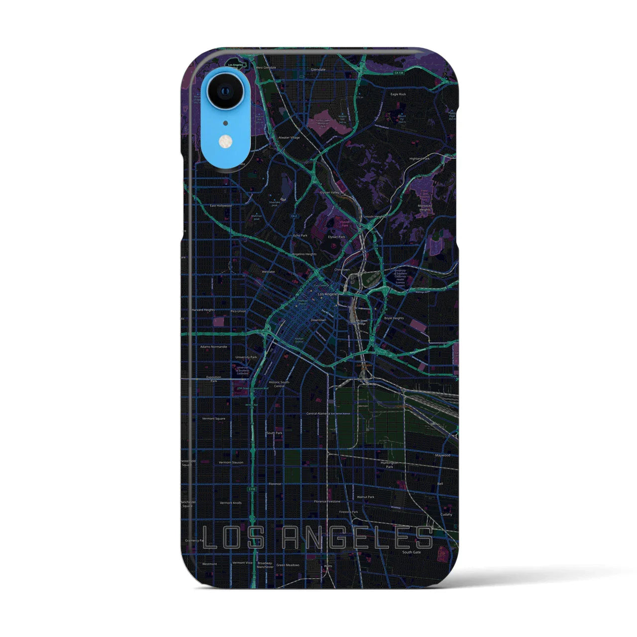 【ロサンゼルス(アメリカ)】地図柄iPhoneケース(バックカバータイプ)