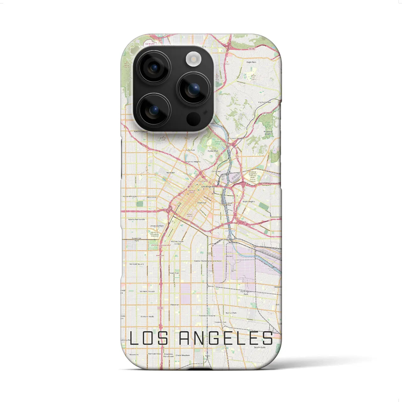 【ロサンゼルス(アメリカ)】地図柄iPhoneケース(バックカバータイプ)