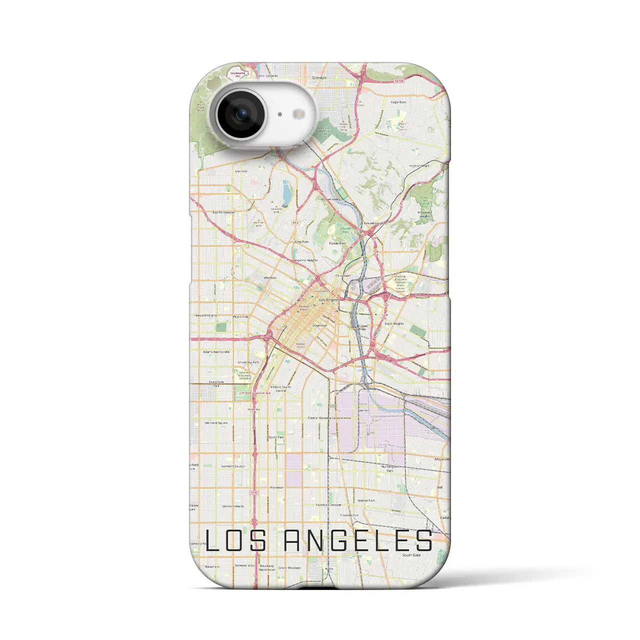 【ロサンゼルス(アメリカ)】地図柄iPhoneケース(バックカバータイプ)