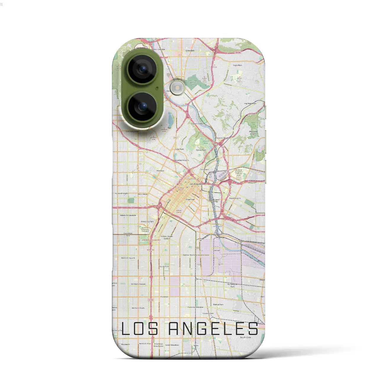【ロサンゼルス(アメリカ)】地図柄iPhoneケース(バックカバータイプ)