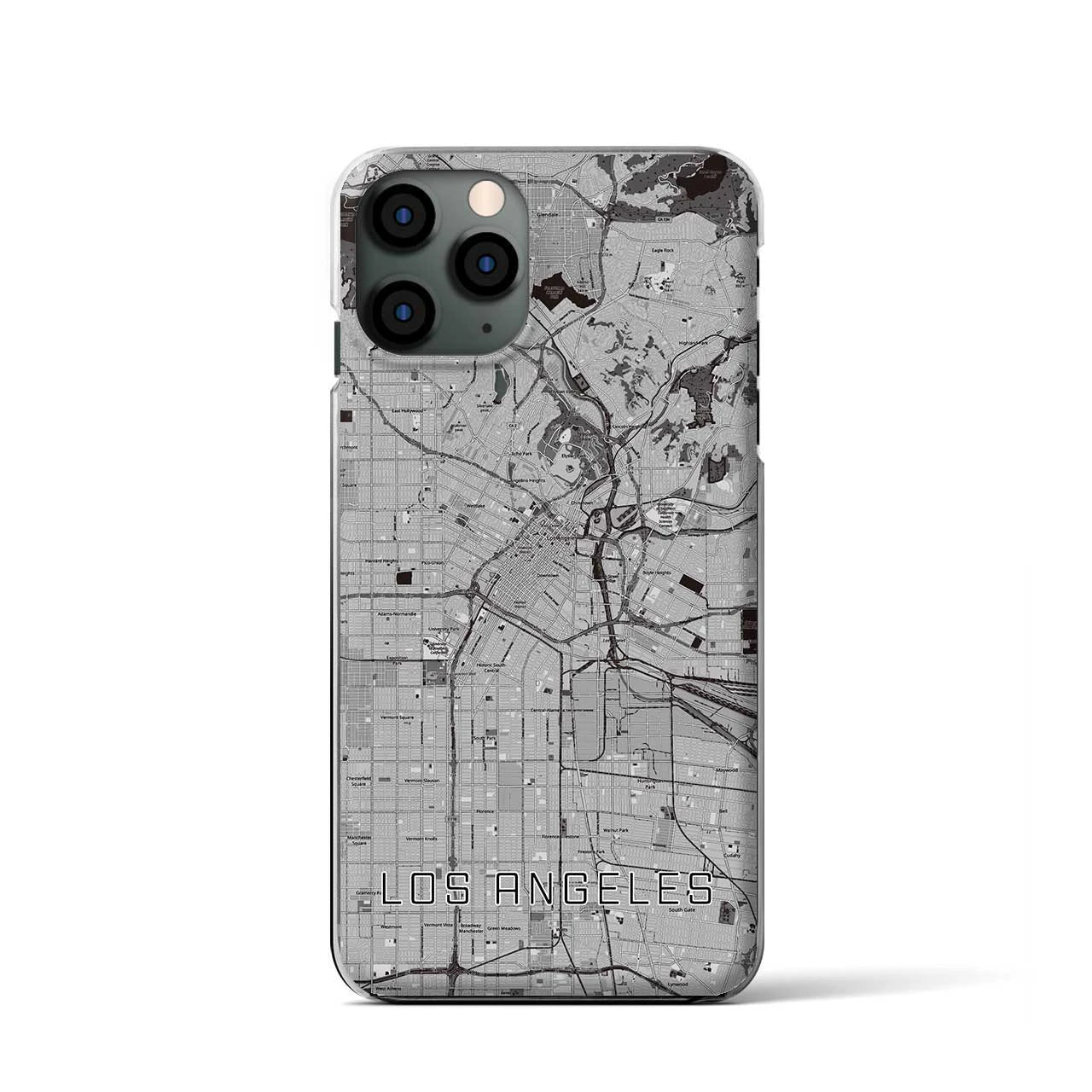 【ロサンゼルス(アメリカ)】地図柄iPhoneケース(クリアタイプ)