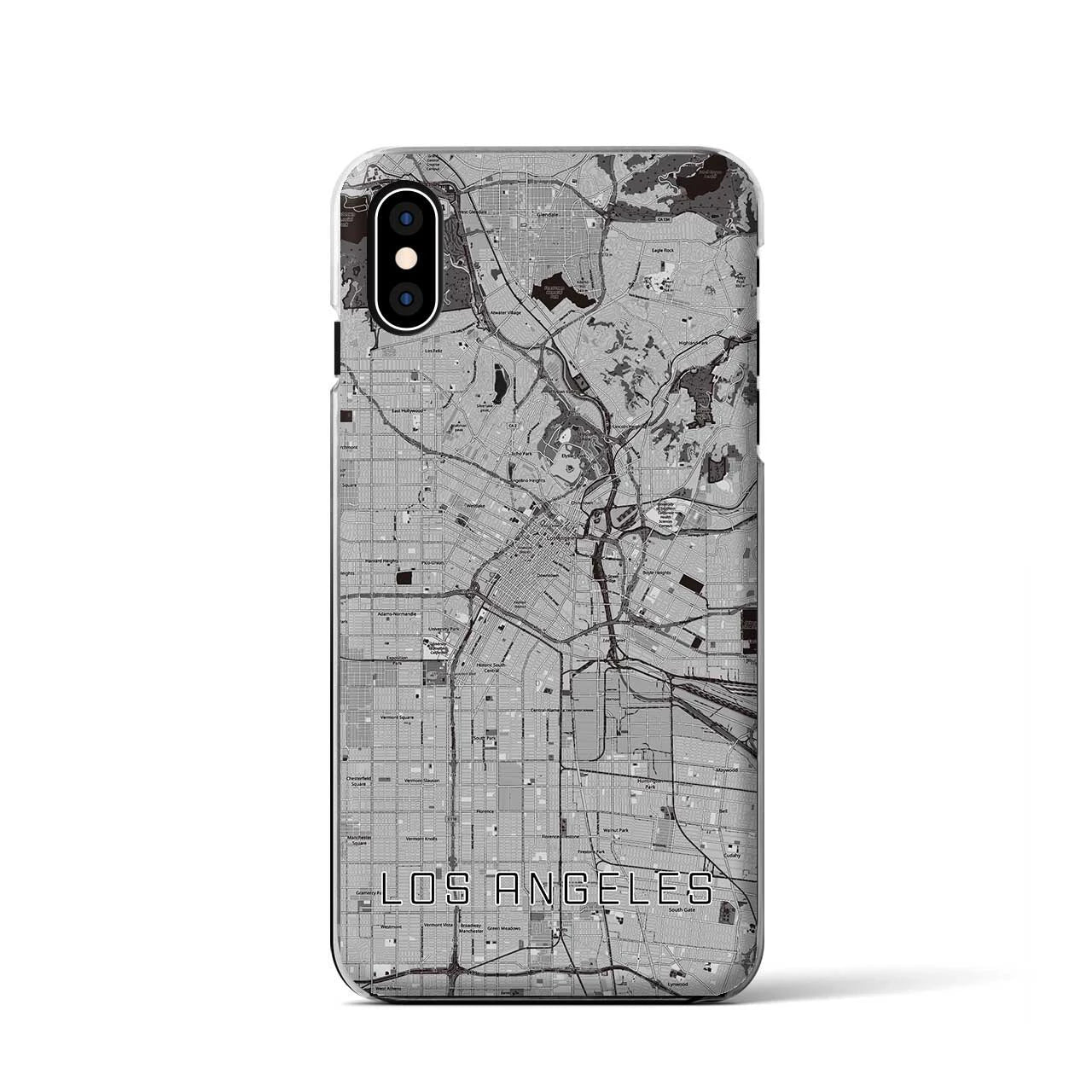 【ロサンゼルス(アメリカ)】地図柄iPhoneケース(クリアタイプ)