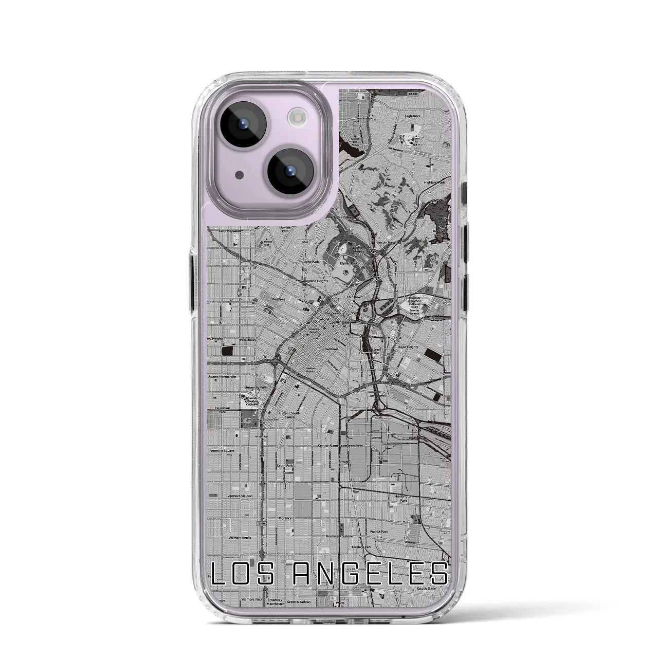 【ロサンゼルス(アメリカ)】地図柄iPhoneケース(MagSafeタイプ)