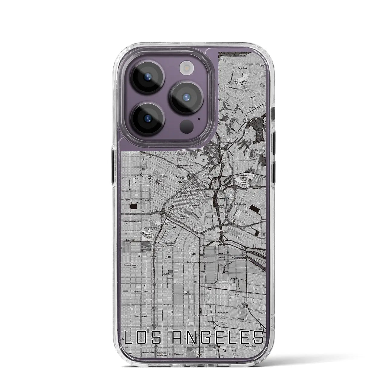 【ロサンゼルス(アメリカ)】地図柄iPhoneケース(MagSafeタイプ)