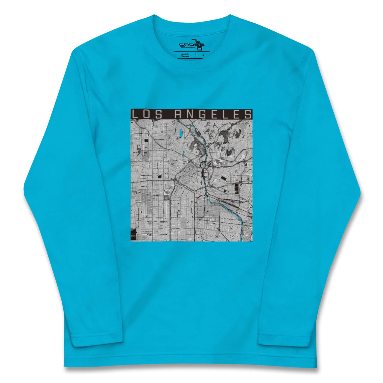【ロサンゼルス(アメリカ)】地図柄ロングスリーブTシャツ