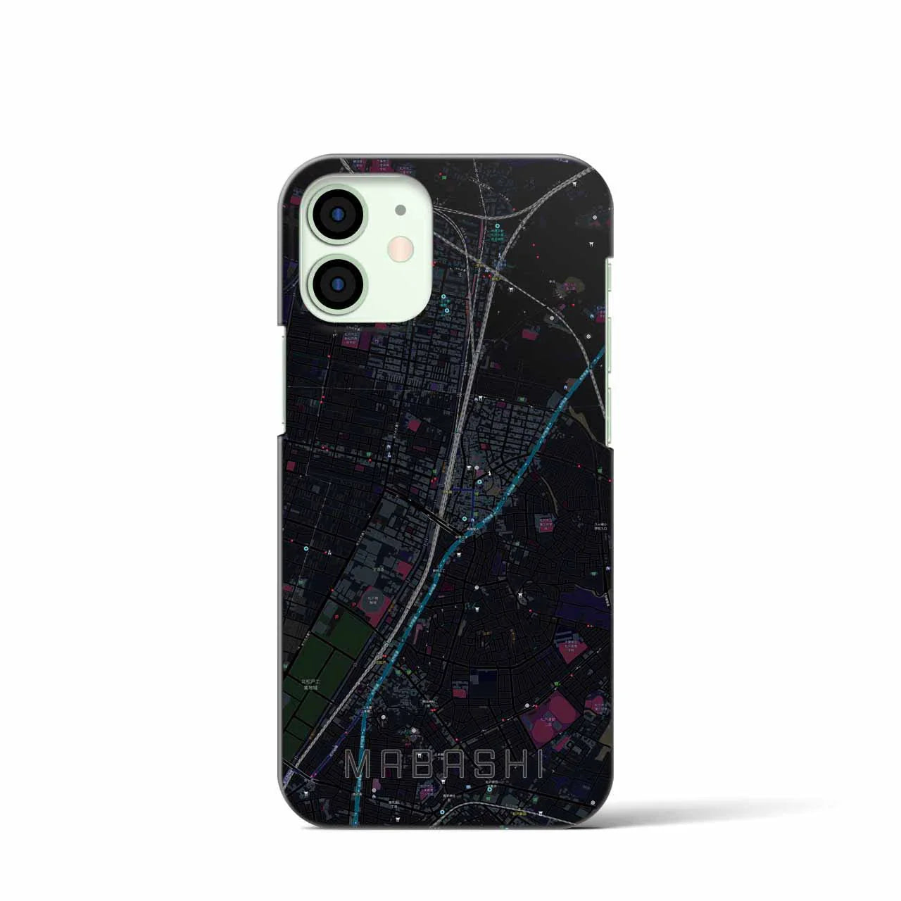 【馬橋(千葉県)】地図柄iPhoneケース(バックカバータイプ)