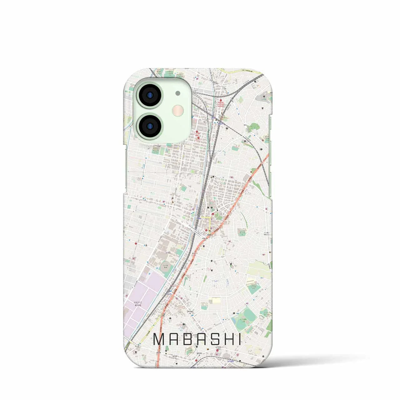 【馬橋(千葉県)】地図柄iPhoneケース(バックカバータイプ)