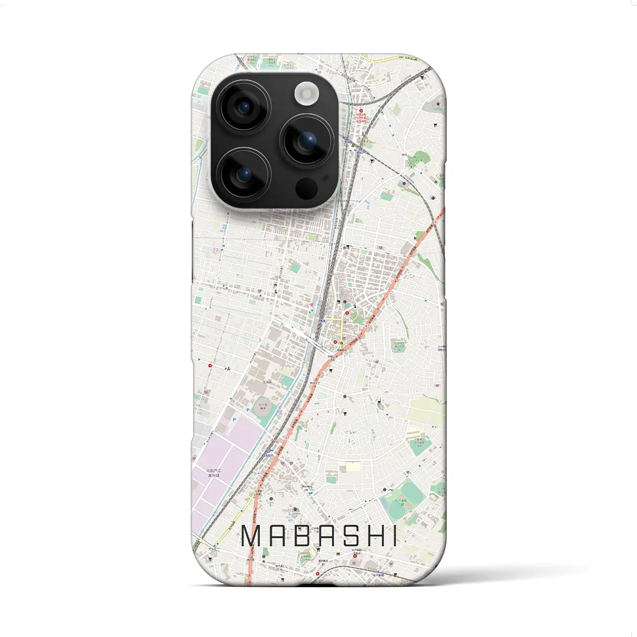 【馬橋(千葉県)】地図柄iPhoneケース(バックカバータイプ)