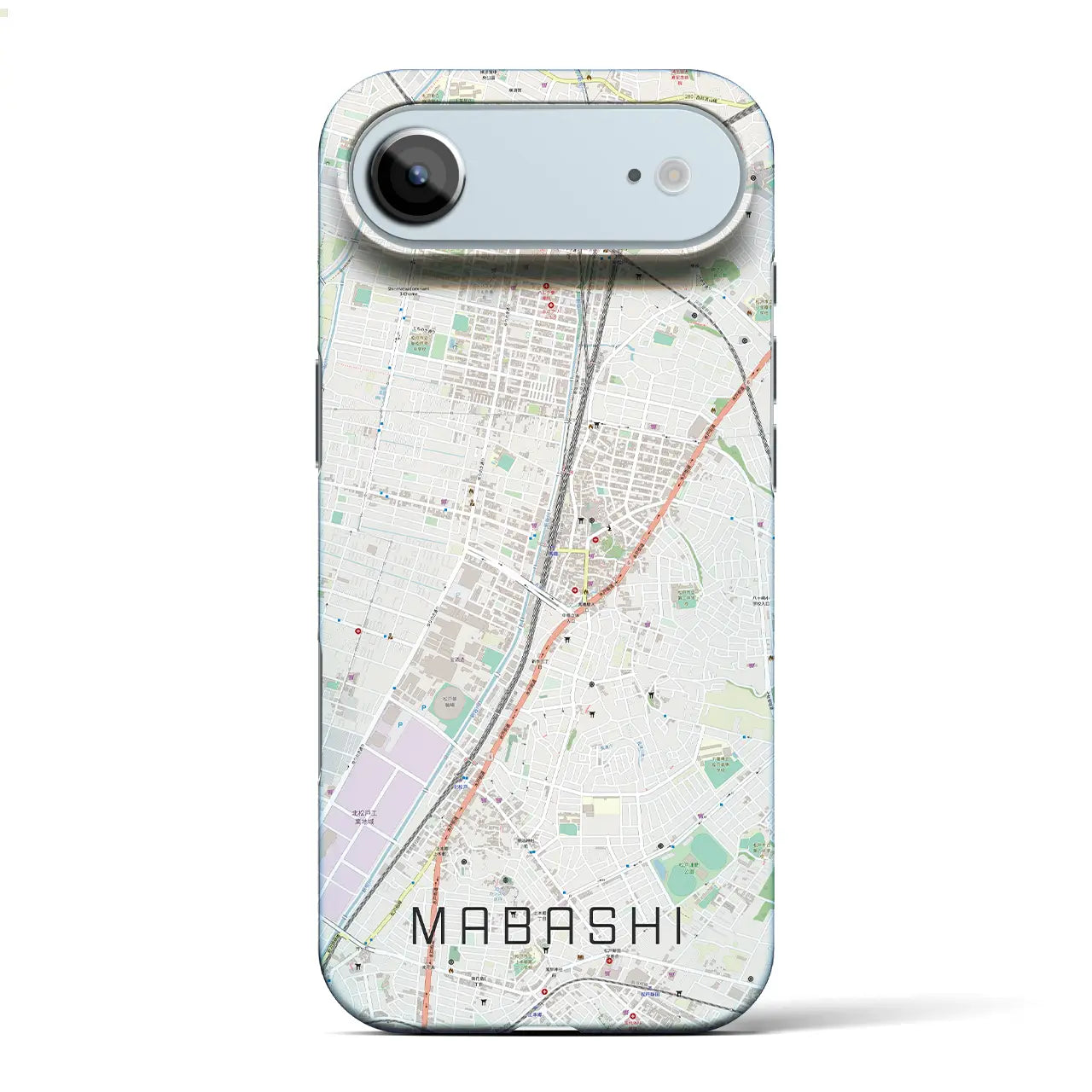 【馬橋(千葉県)】地図柄iPhoneケース(バックカバータイプ)