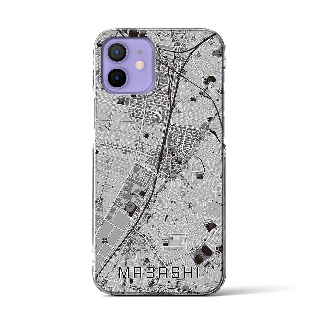 【馬橋(千葉県)】地図柄iPhoneケース(クリアタイプ)