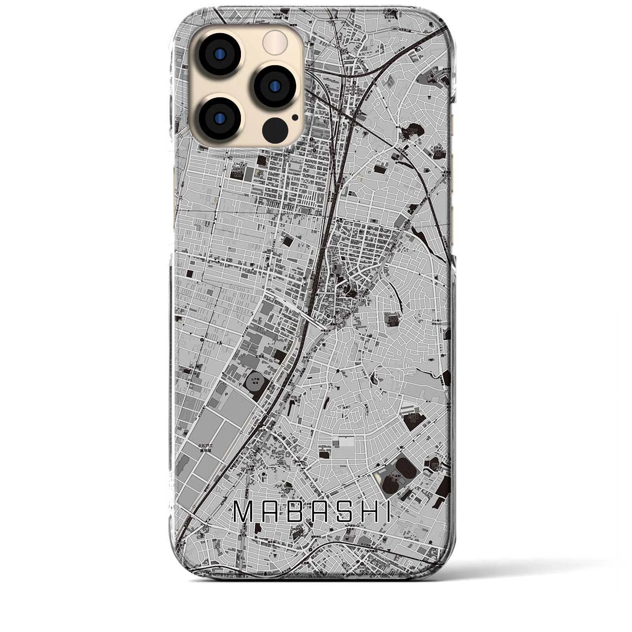 【馬橋(千葉県)】地図柄iPhoneケース(クリアタイプ)