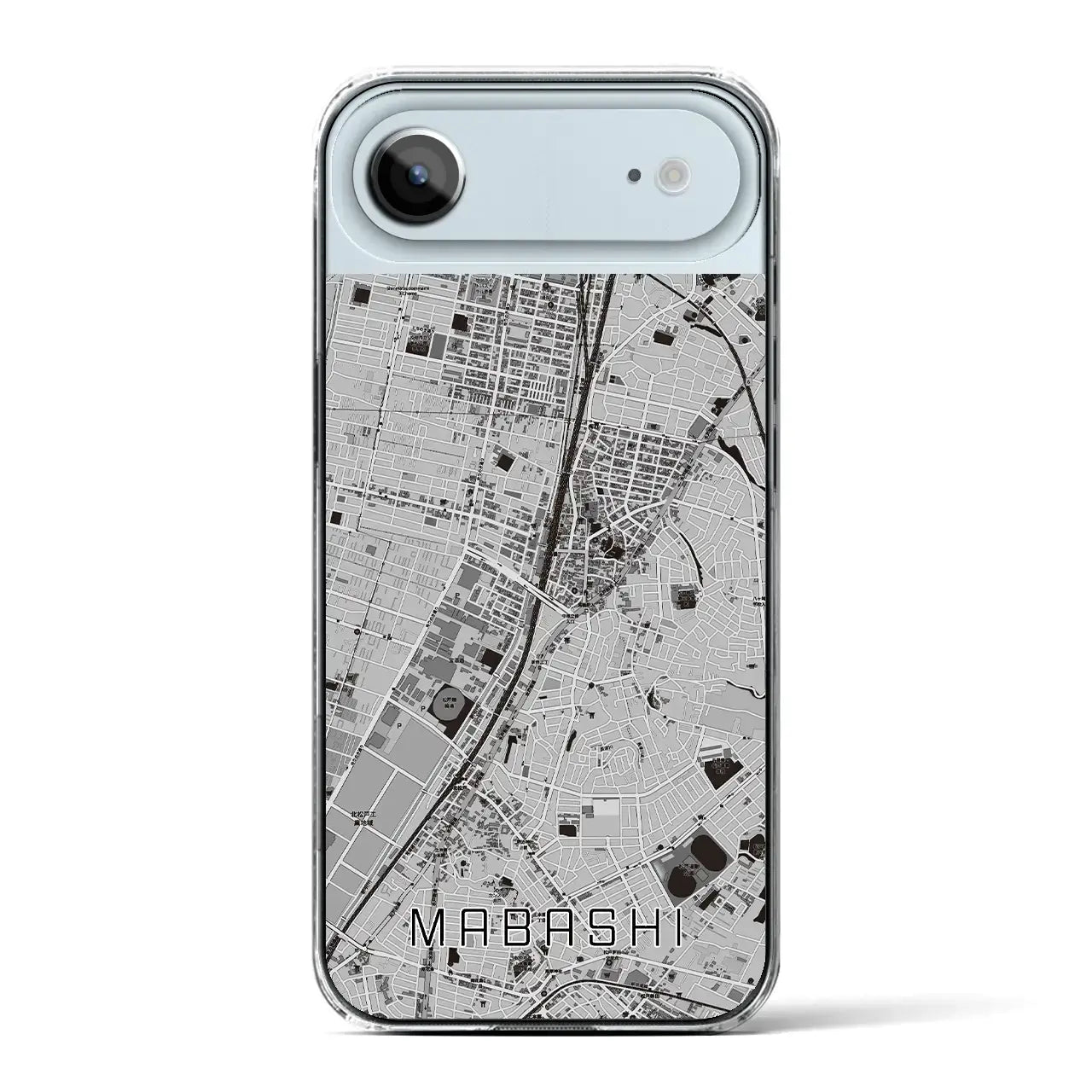 【馬橋(千葉県)】地図柄iPhoneケース(クリアタイプ)