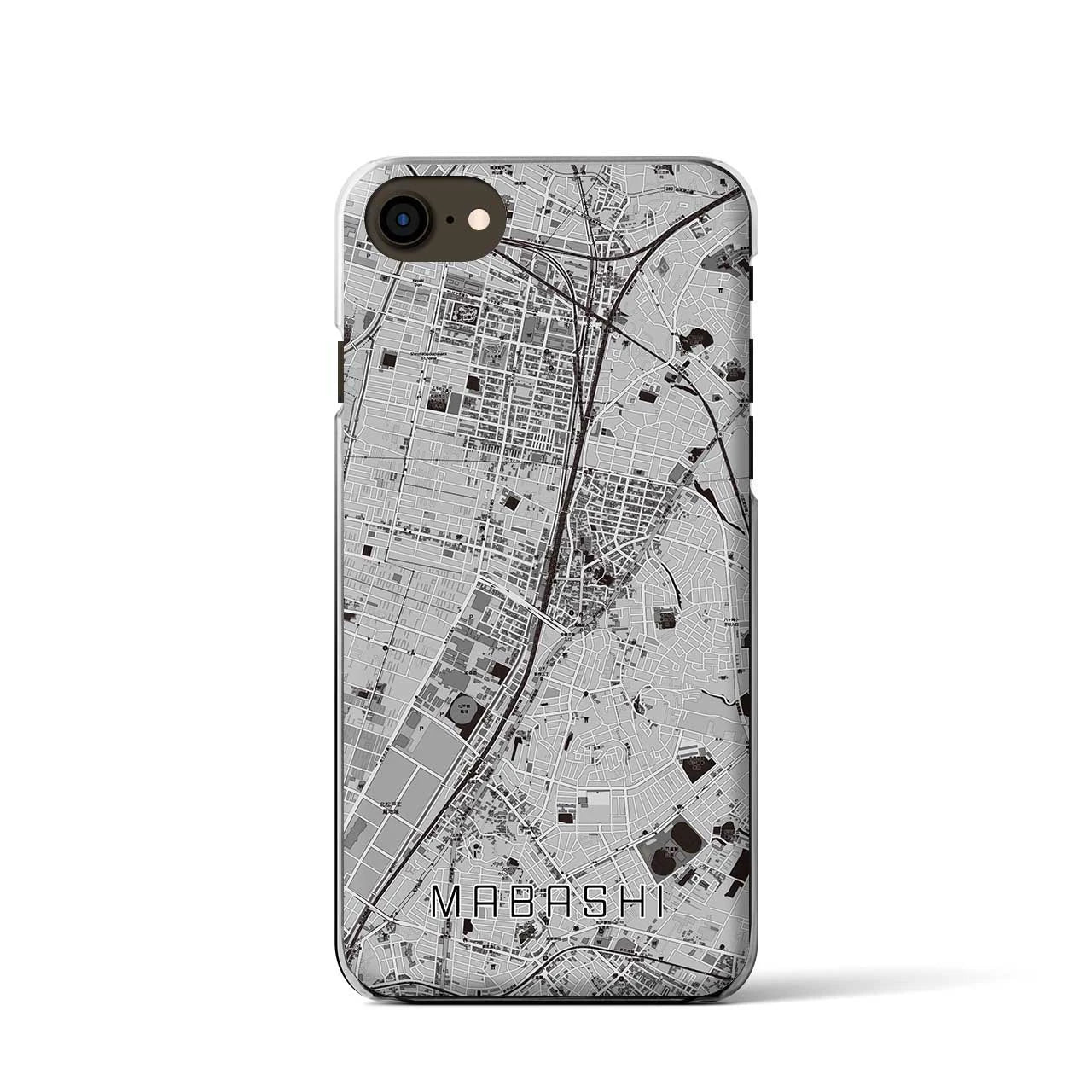 【馬橋(千葉県)】地図柄iPhoneケース(クリアタイプ)