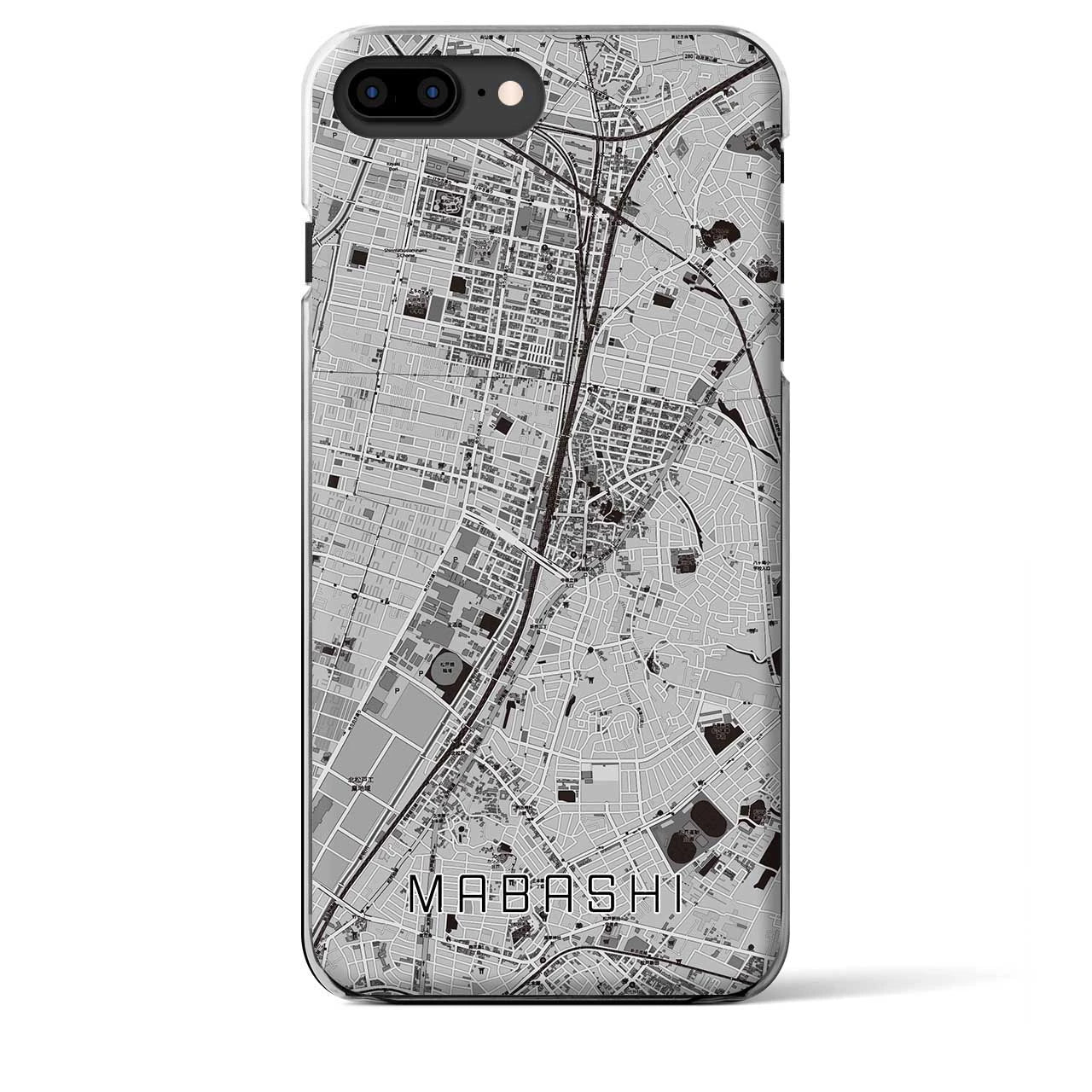 【馬橋(千葉県)】地図柄iPhoneケース(クリアタイプ)