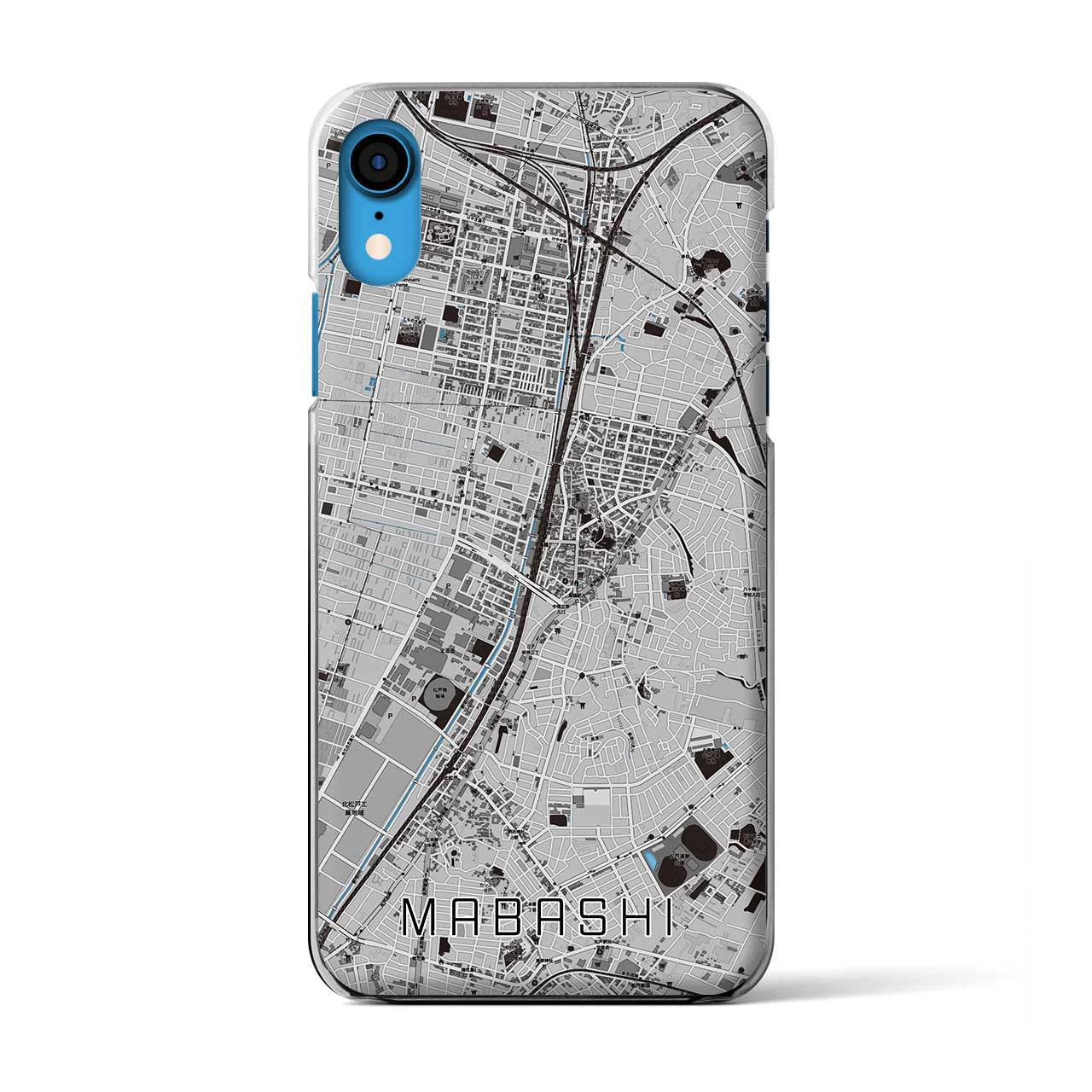 【馬橋(千葉県)】地図柄iPhoneケース(クリアタイプ)