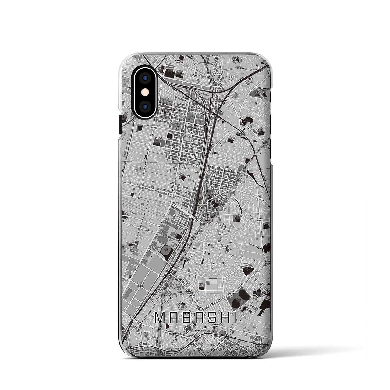 【馬橋(千葉県)】地図柄iPhoneケース(クリアタイプ)