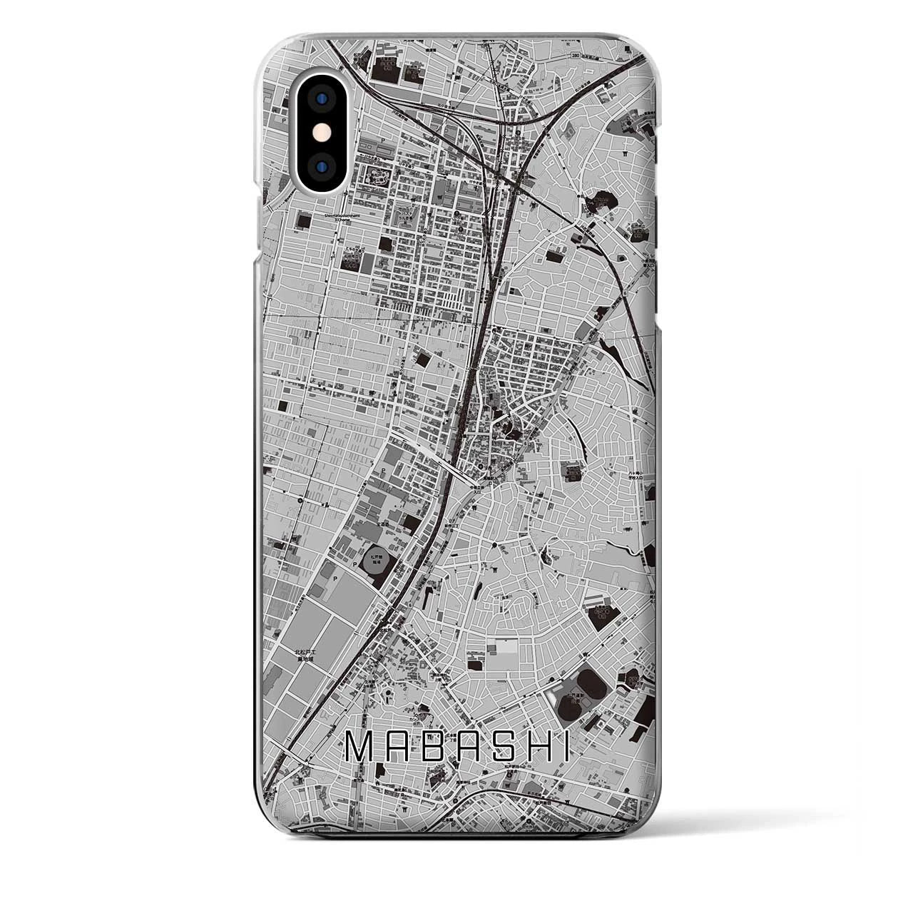 【馬橋(千葉県)】地図柄iPhoneケース(クリアタイプ)