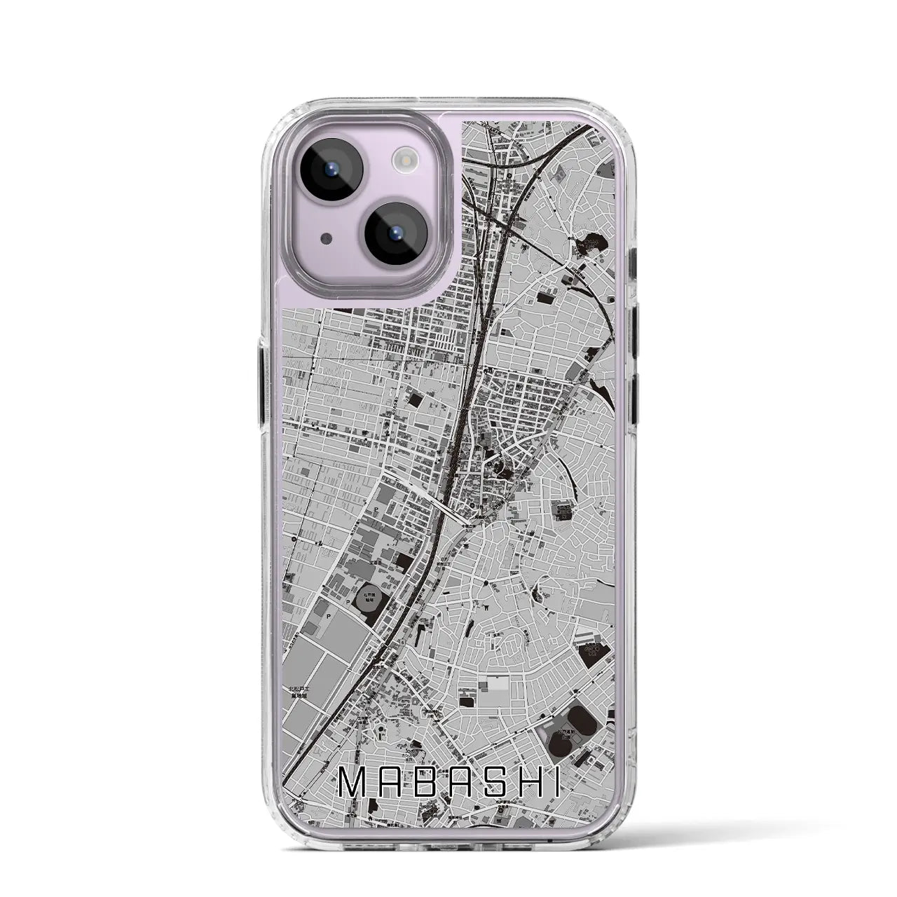 【馬橋(千葉県)】地図柄iPhoneケース(MagSafeタイプ)