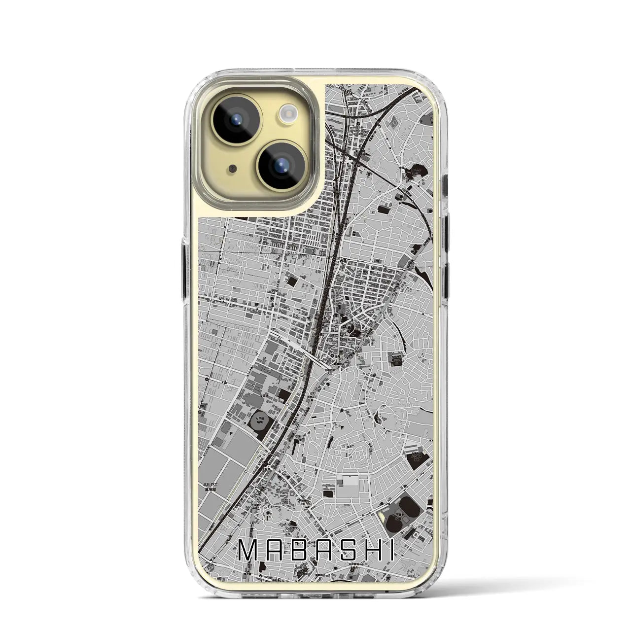 【馬橋(千葉県)】地図柄iPhoneケース(MagSafeタイプ)