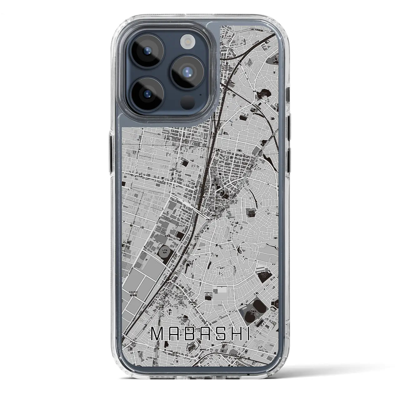 【馬橋(千葉県)】地図柄iPhoneケース(MagSafeタイプ)