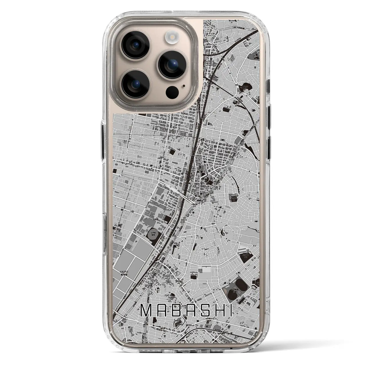 【馬橋(千葉県)】地図柄iPhoneケース(MagSafeタイプ)